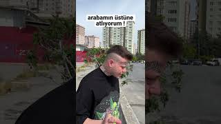 Arabamın üstüne atlıyorum ! Alexsa Yeni YouTube Videosu #shorts