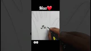 Mehndi design for beginners ।।Maa।। #mehndi #mehndishorts #maa #short #mehndidesigns ❤😃