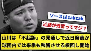 【ソースはzakzak】西武・山川穂高は「不起訴」の見通しで近日発表か　球団内では来季も残留させる根回し開始【反応集】【プロ野球反応集】【2chスレ】【5chスレ】