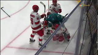 Jalen Chatfield massive hit on Tomáš Hertl and then Filip Zadina massive hit on Jalen Chatfield