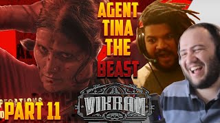 Agent Tina Mass Fight scene  | Vikram Movie Reaction Part 11 | Vikram | Producer Reacts