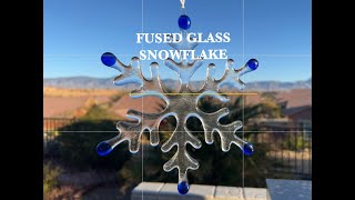 Fused Glass Snowflake