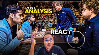 Magnus Carlsen's fist pump at the end | Arjun Erigaisi vs Carlsen