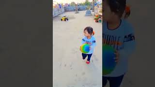 baby playing football #cute baby playing video #shorts