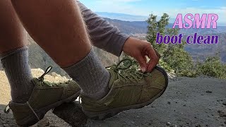 ASMR - Cleaning Shoes  👣 Hairy Legs Ramble 👟 Soft Whispers, Crunchy Tingles ✨💜