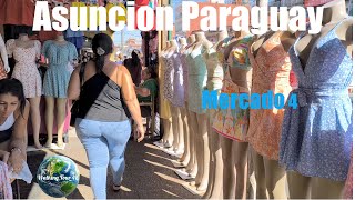 Paraguay, Asuncion, Mercado 4 - 2/2 - walking tour【4K】🇵🇾