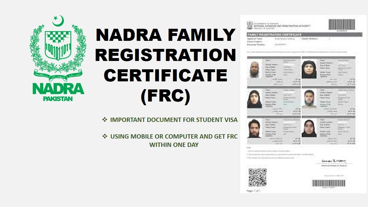 Stepwise Apply For Family Registration Certificate (FRC) - YouTube