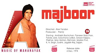 Majboor (1974) | Amitabh Bachchan's Thrilling Pursuit of Justice | Indian Film History