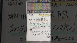 【競馬予想】阪神11R 朝日杯フューチュリティS🏇持ちタイム不安❓先行策の馬⁉️🤔