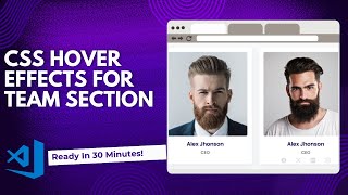 CSS hover effects | css animation effects for team section