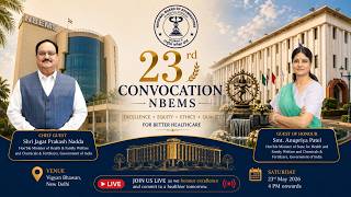 Live: 23rd Convocation of the National Board of Examinations in Medical Sciences, New Delhi