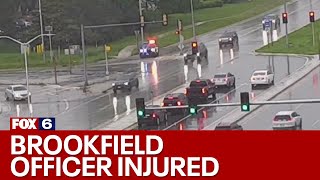 Brookfield police officer dragged by vehicle, assaulted during traffic stop | FOX6 News Milwaukee