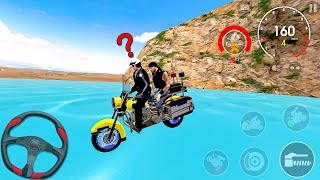 Xtreme Motorbikes #16 Police Biker Drives into the Water! Bike game Android gameplay