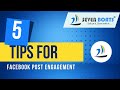 5 Tips to Increase Facebook Post Engagement Organically | How to beat algorithm issues on Facebook