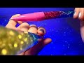 ASMR Drawing on your face with my new glittery pen 😴{lofi and hifi, no talking, actual camera touch}