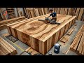 Explore The Giant Wooden Workshop: From Giant Wooden Trees To Luxurious Dining Tables  #56