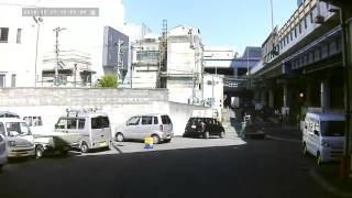 市場の風景・大阪中央市場・果実棟から青果鮮魚棟へ