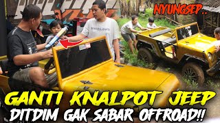 GANTI KNALPOT JEEP, OFFROAD COBA TENAGA JEEP DITDIM