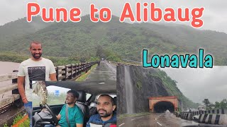 Pune To Alibaug | अलीबाग | Road Trip to Alibaug🏝️| Alibag By Road | Western Ghats | Lonavala | Vlog