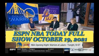 ESPN NBA Today FULL SHOW October 19 2021 | Lakers opening night analysis | 76ers suspend Ben Simmons