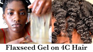 So I Tried Flaxseed Gel | 4C Natural Hair StarPuppy vs. Styling