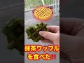 抹茶ワッフルを食す🧇（東急田園都市線梶が谷駅）