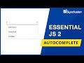 Essential JS 2 Autocomplete