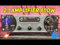 2 1 Amplifier Home use Amplifier 400w power  In Telugu [Ramesh home theatre ]