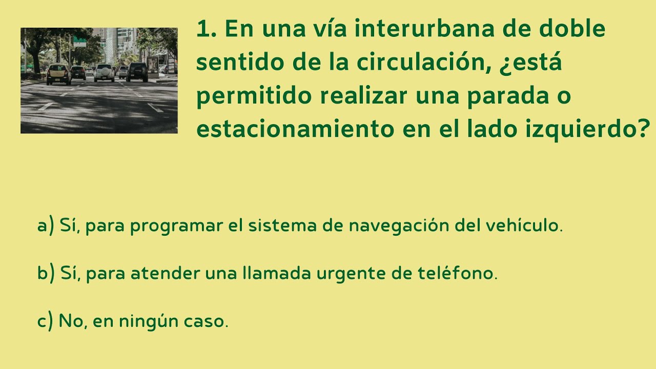 🔥 Pregunta 1 De EXAMEN DGT (Teórico B) - YouTube