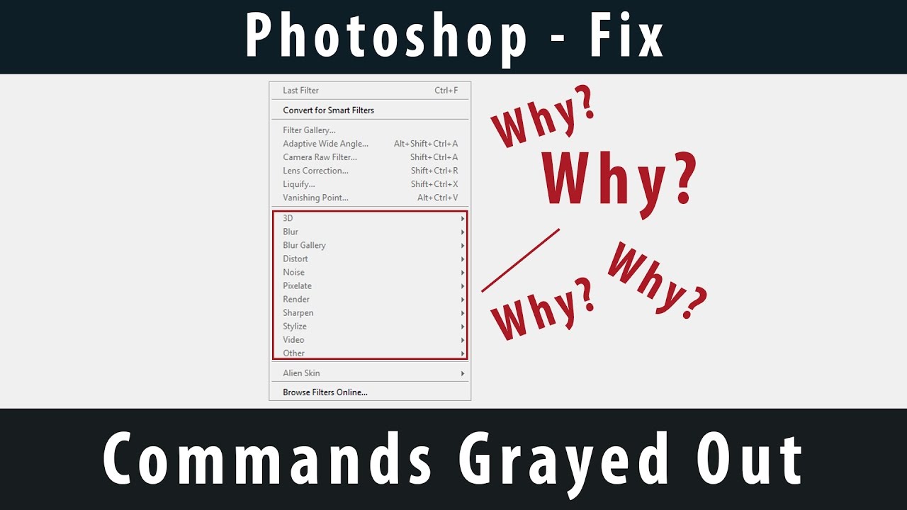 Photoshop Lighting Effects Grayed Out At Lucinda Mccathie Blog