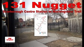 131 Nugget  - TTC 2018 Nova Bus LFS HEV 3446 (Scarborough Centre Station to Morningview Trail)