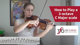 How to Play a 3-octave C Major scale