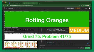 #41 Rotting Oranges Problem | Leetcode - Java | Grind 75: Coding Series