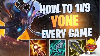 WILD RIFT | How To 1v9 As Yone EVERY GAME! | Challenger Yone Gameplay | Guide & Build