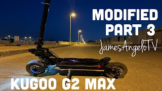 Upgraded Air Shock \u0026 Top Speed Test!! Modified Kugoo G2 Max ! James Angelo TV | Vlog 198