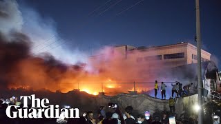 Dozens killed after fire rips through Iraqi Covid-19 hospital