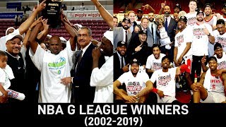 All NBA G League Champions 2002-2019