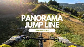 Panorama Jump Line Bikepark Semmering Austria 🇦🇹☀️ POV Full Run RAW