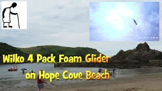 Wilko 4 Pack Foam Glider on Hope Cove beach