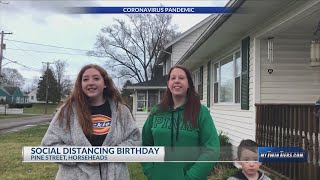 Horseheads teen has a drive-by birthday surprise