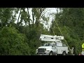 Crews work to restore power after the storm