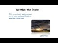 Idioms and Figurative Language by Successfully Speaking-Weather the Storm