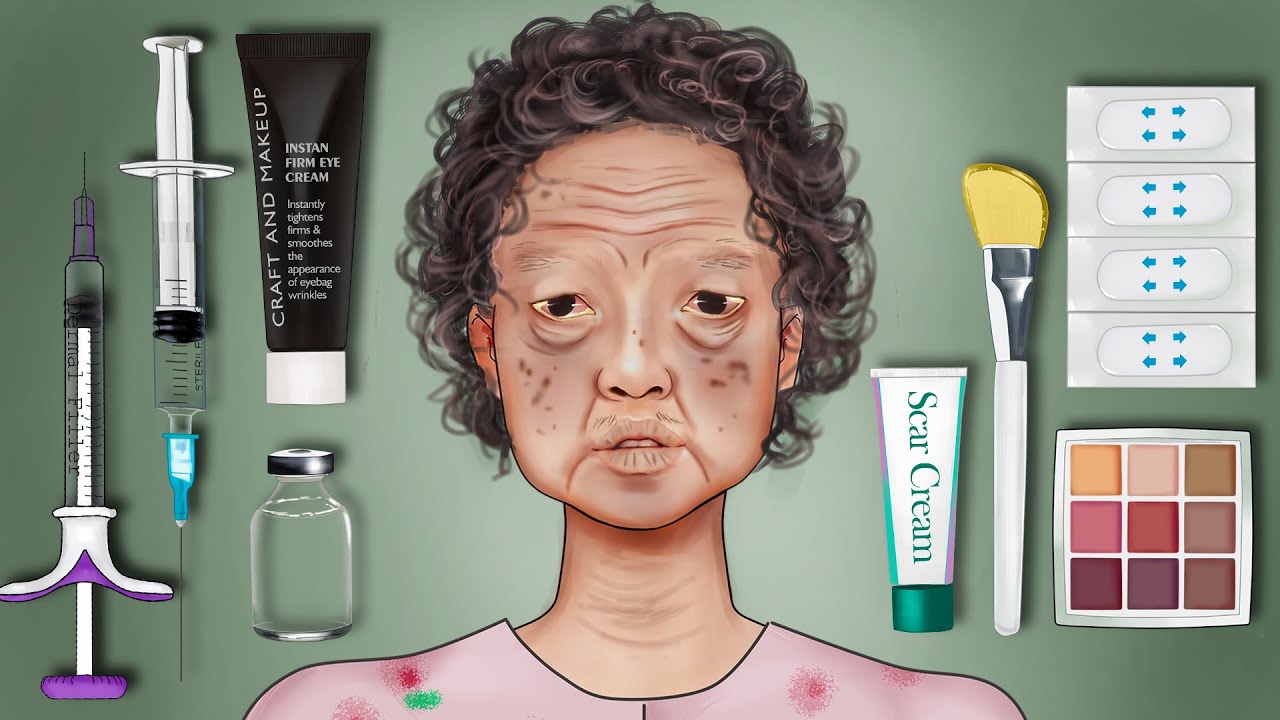 From Old Grandma to Idol girl transformation // Reducing age by 50 years // Shocking makeover