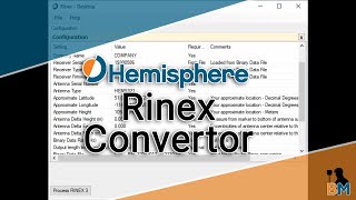 Hemisphere How To: Using the Rinex Convertor | Bench Mark