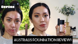 THE FACE | AUSTRALIS FRESH \u0026 FLAWLESS FOUNDATION+CONCEALER REVIEW!