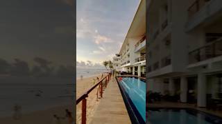 Hikkaduwa Evening Beach Side| හවසට තමා ලස්සනම.🌴🇱🇰 #eveningsky coral rock bansei. #hikkaduwabeach