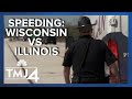 Consequences for excessive speeding in Wisconsin vs Illinois