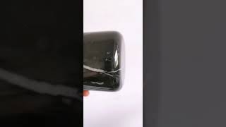 12oz black marble candle jar