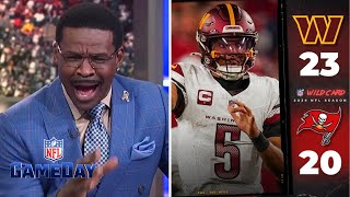 NFL GAMEDAY | ROTY for Jayden Daniels NOW - Michael Irvin on Commanders beat Bucs, advance to DIV RD