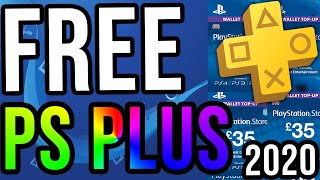 How To Get FREE PLAYSTATION PLUS!NO CREDIT CARD!UNLIMITED FREE PS PLUS Method 2020!FREE PS PLUS!